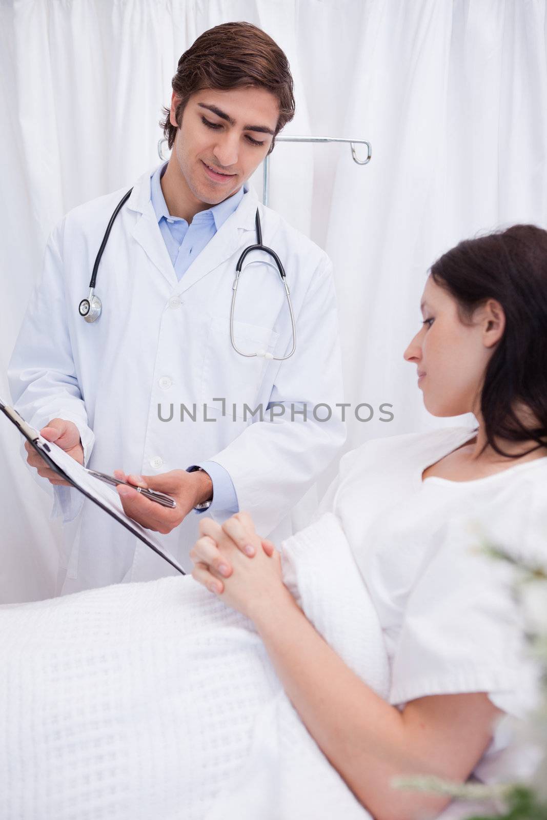 Male doctor explaining surgery to his patient
