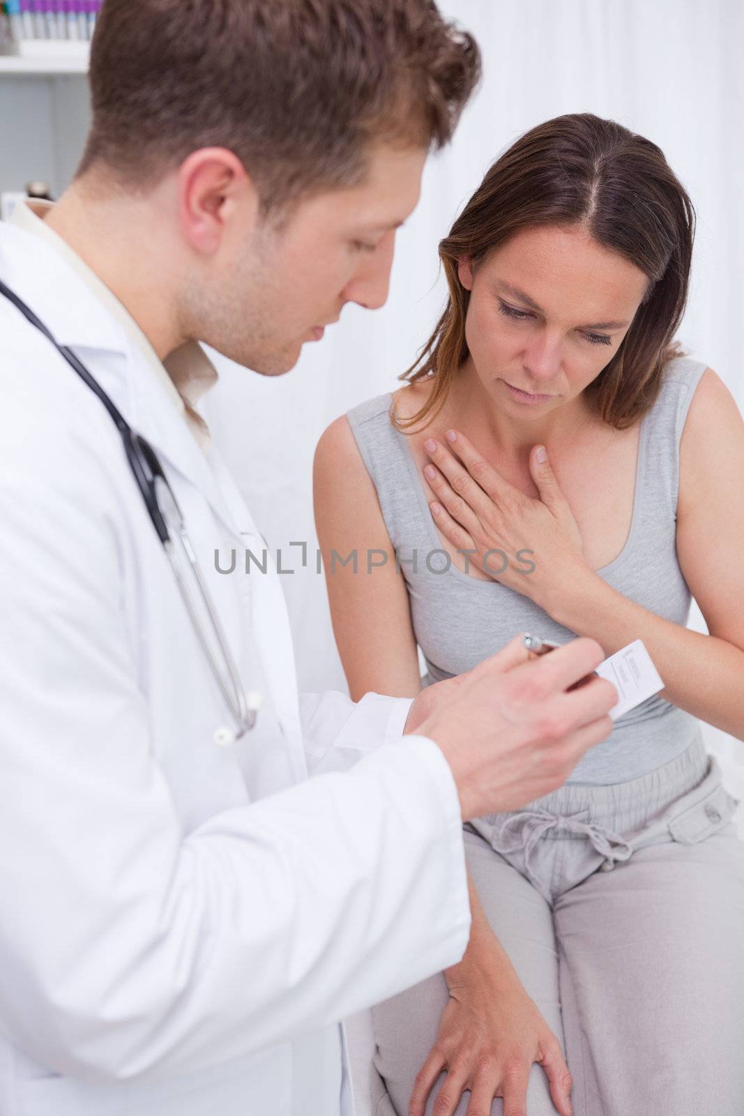 Doctor explaining examination results to patient