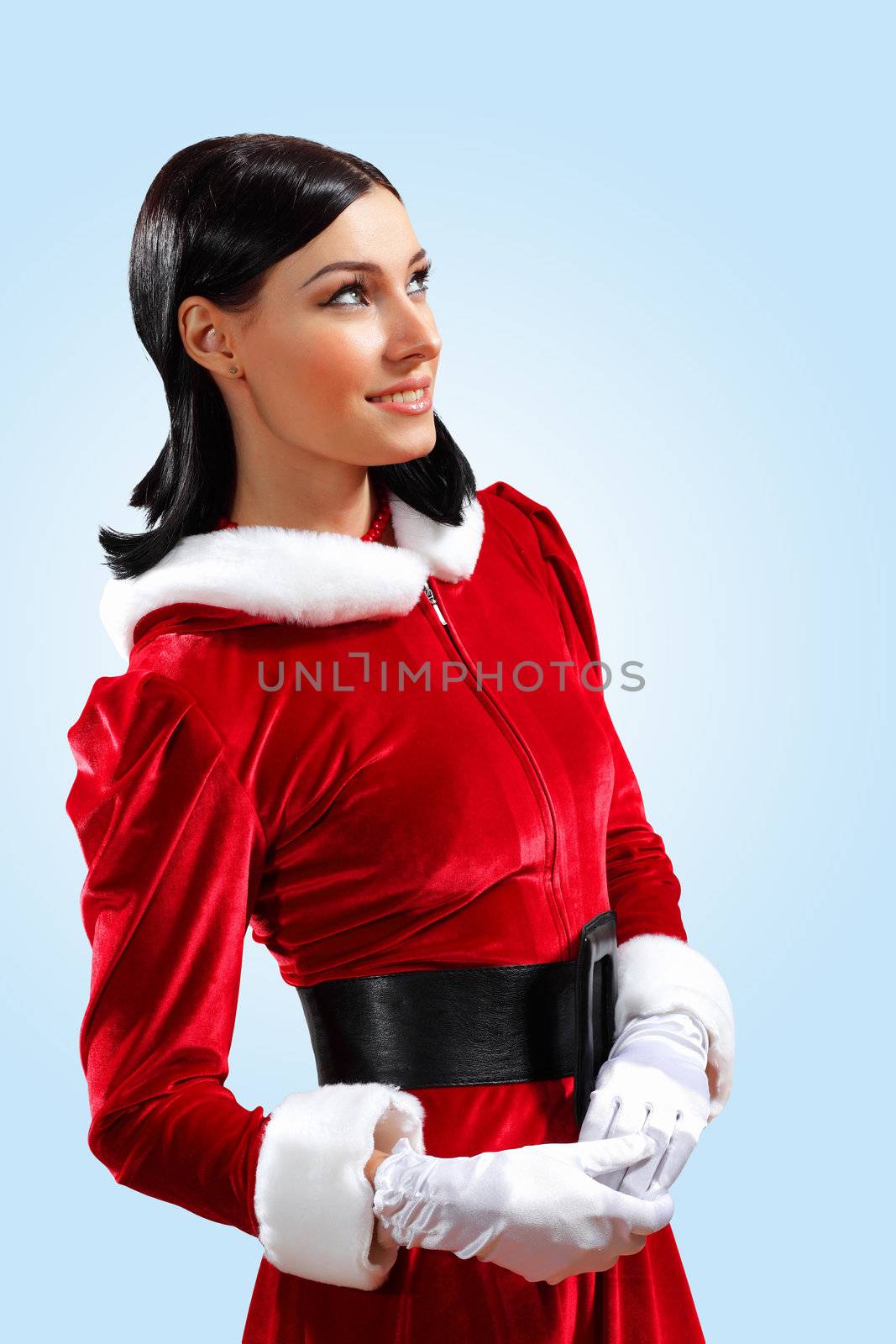 pretty santa girl by sergey_nivens