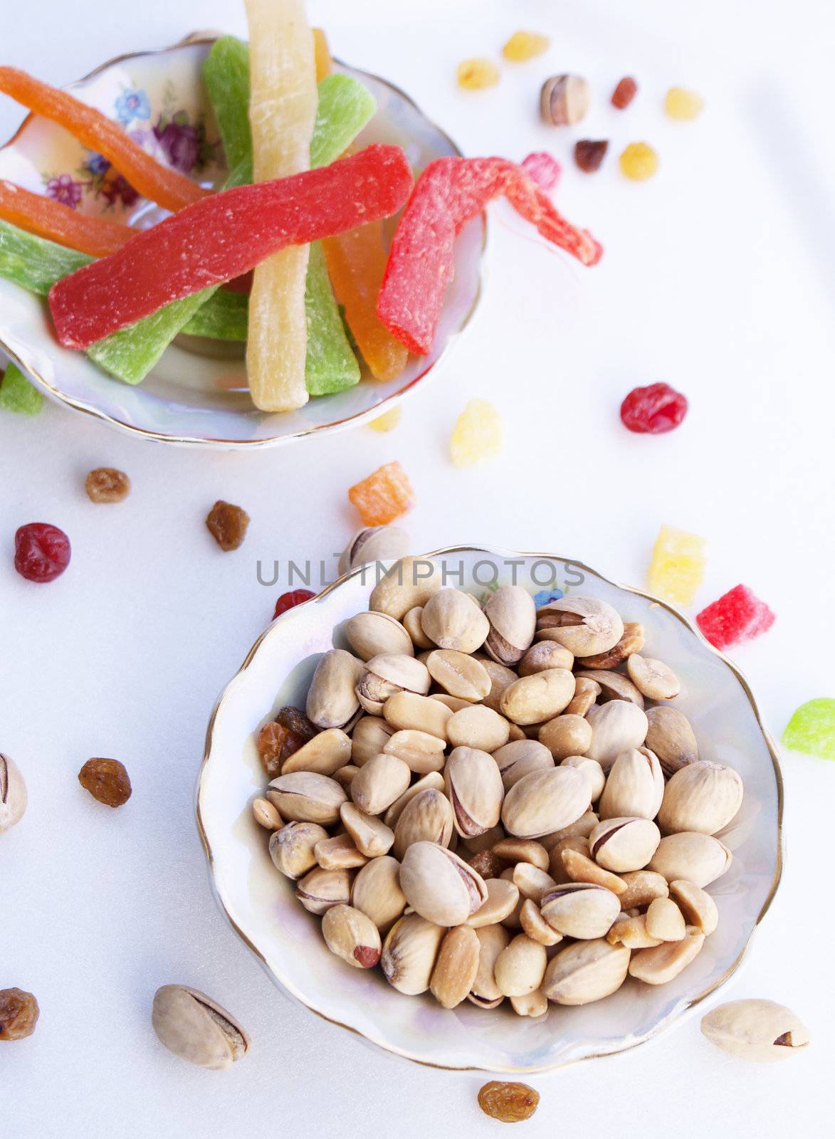 Creative sweet dessert  with nuts