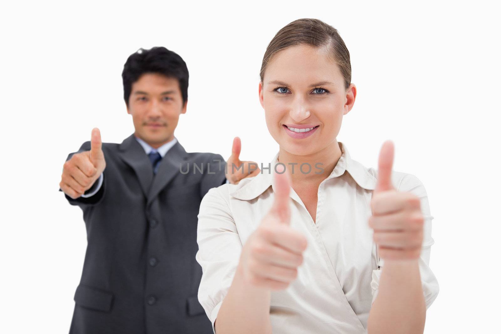 Business people with the thumbs up by Wavebreakmedia