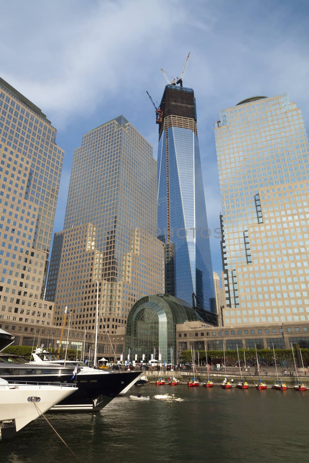 NEW YORK CITY - SEPTEMBER 17: One World Trade Center (formerly known as the Freedom Tower) is shown under construction on September 17, 2012 in New York, New York.