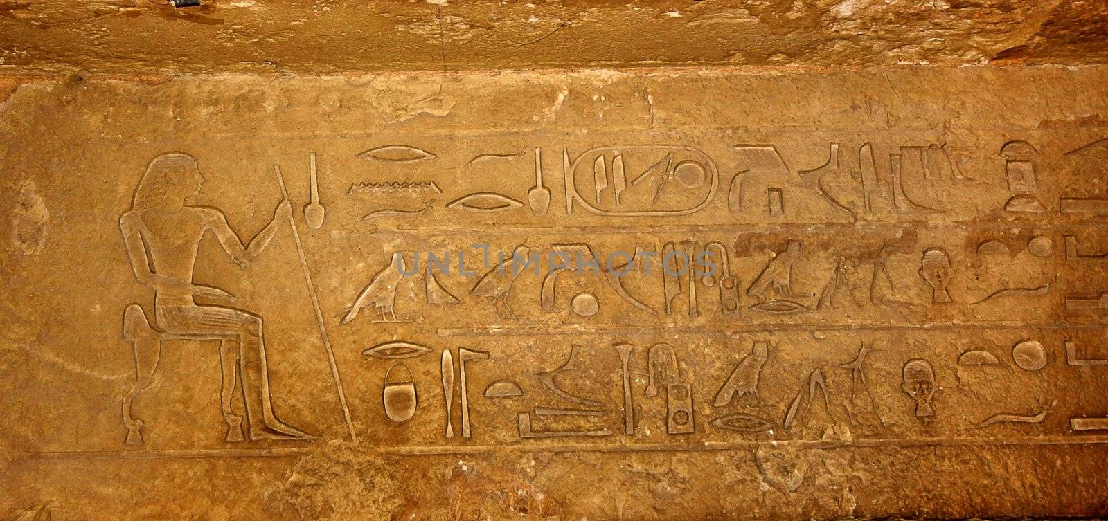 Egyptian hieroglyphs by bloodua