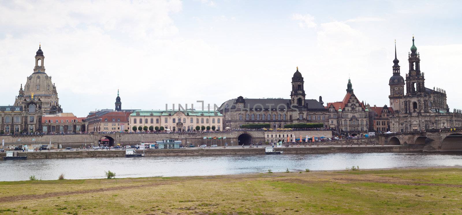 Huge panorama of Dresden, Germany. Cityscape. Skyline