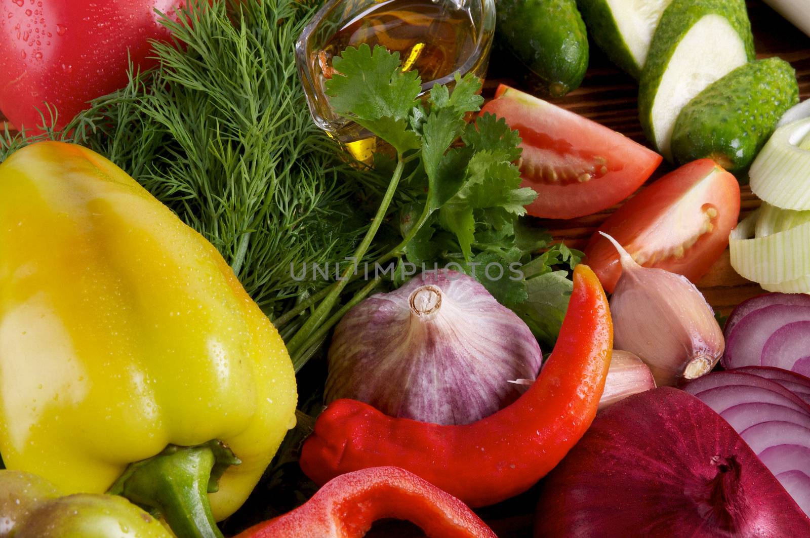 Bell Pepper and Various Vegetables  by zhekos