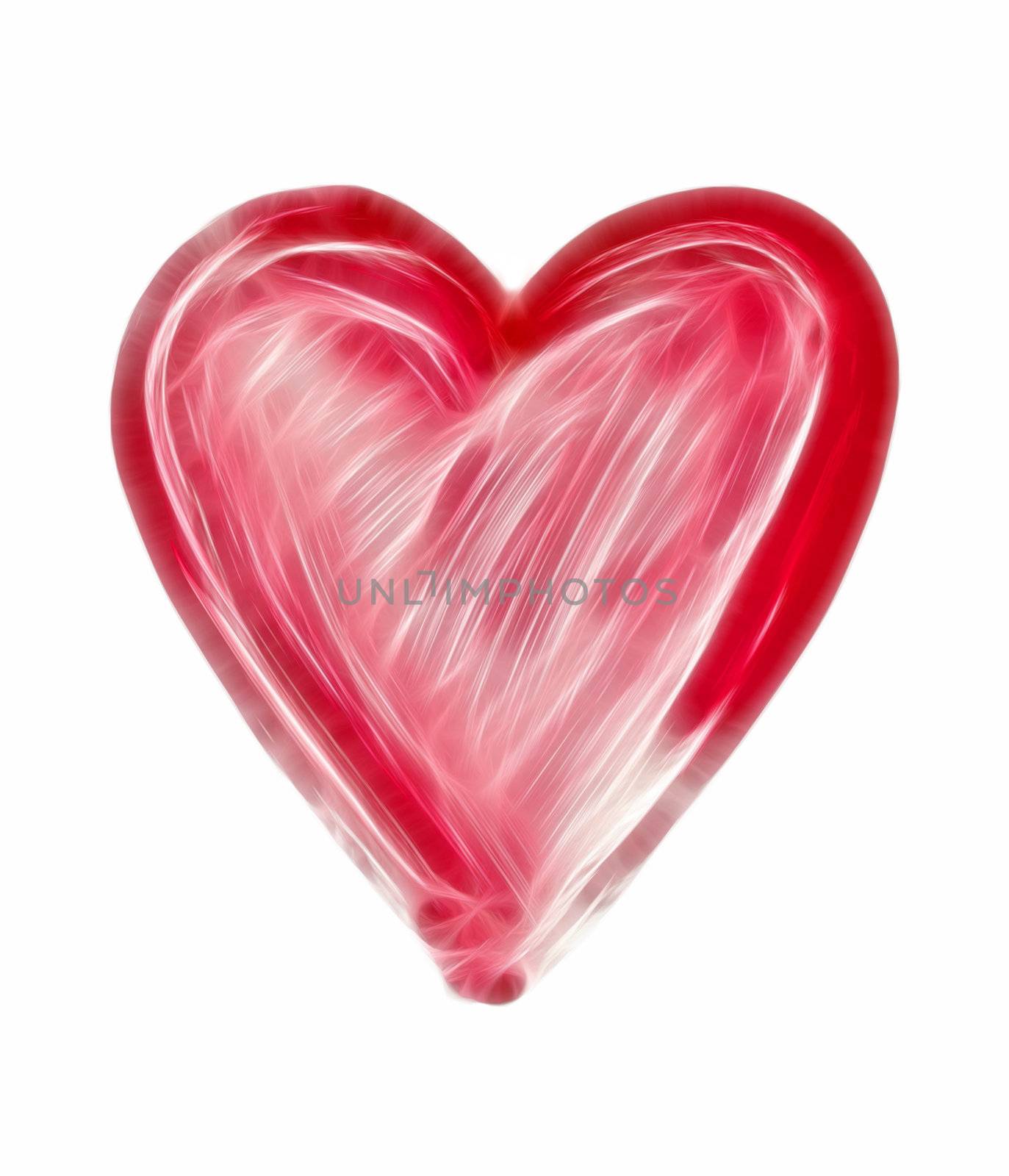 painted heart - symbol of love by Mibuch