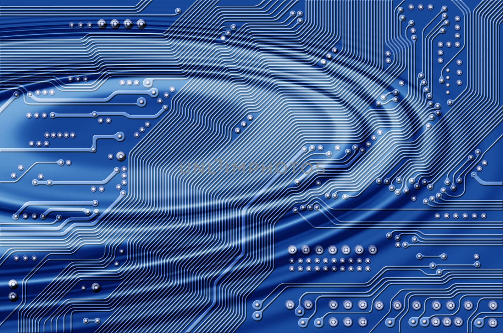 Image of the printed circuit - motherboard - technology abstract