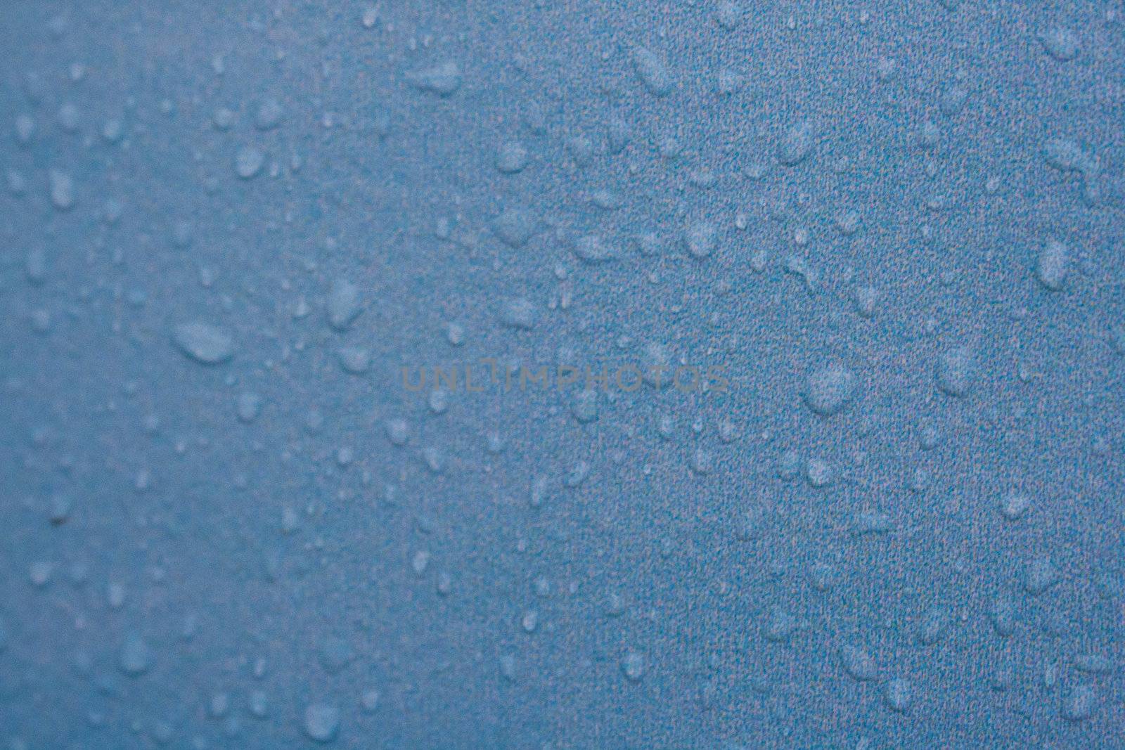 Texture water droplets on a blue background photography