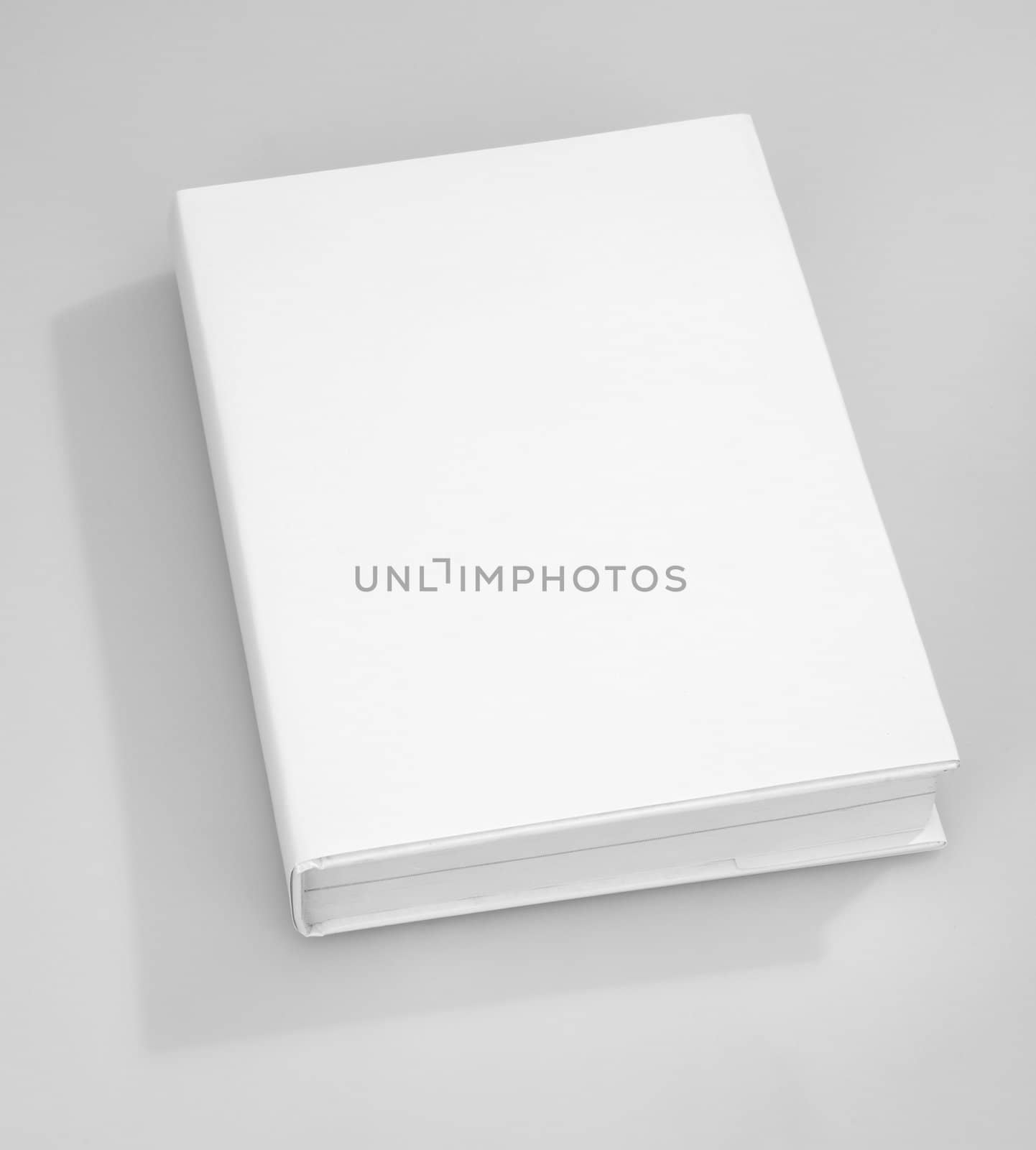 Blank book cover white