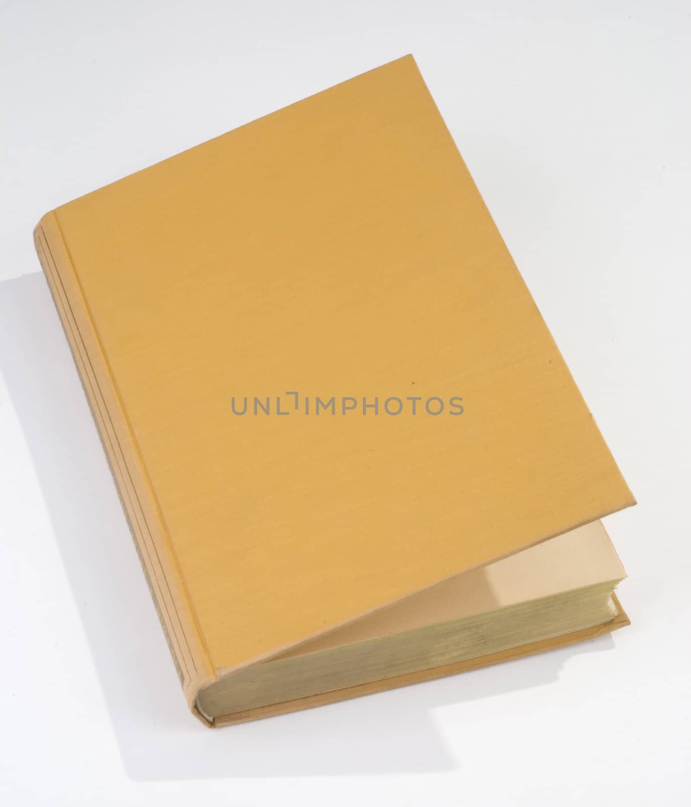 Blank old book cover yellow by hanusst