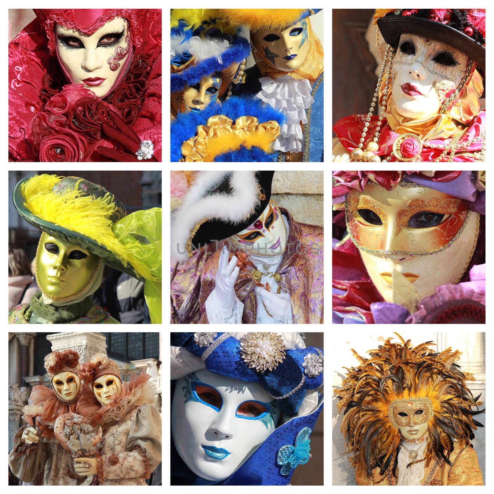 Venice masks collage by captblack76