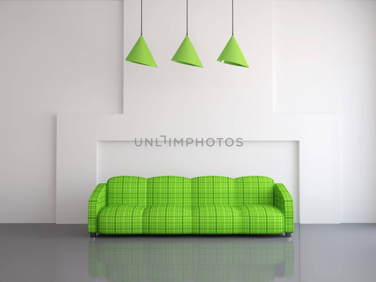 Green sofa by Astragal