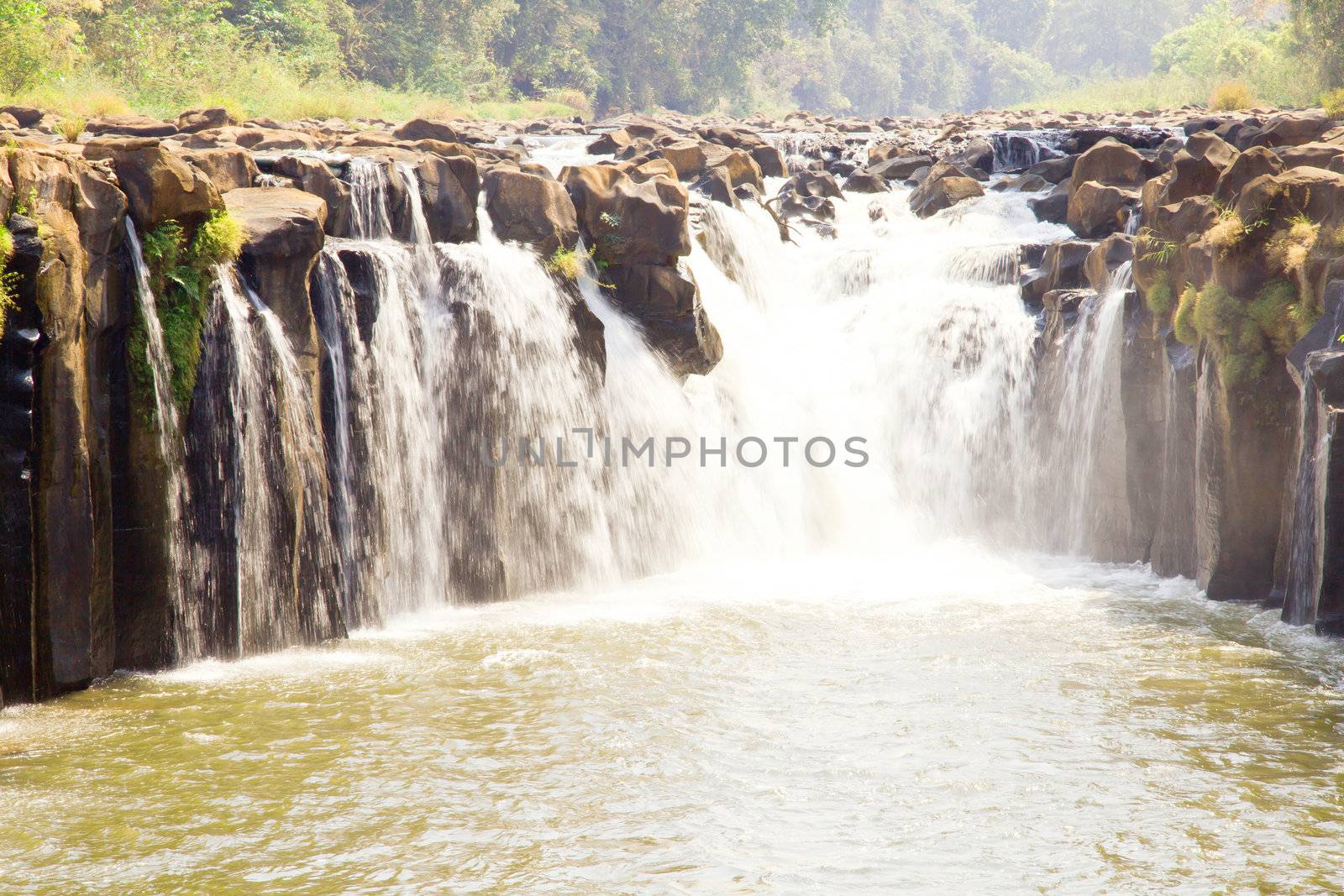 tad pha suam waterfalls, champasak, southern laos