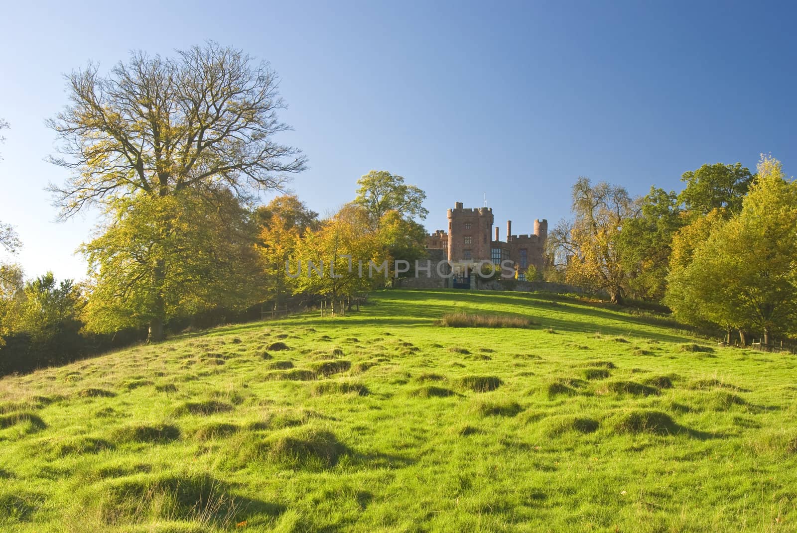 The British autumn in the Wales countryside