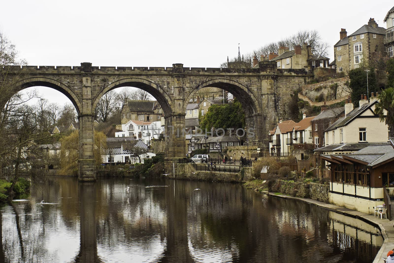 Stone viaduct at Knaresborough by jrock635