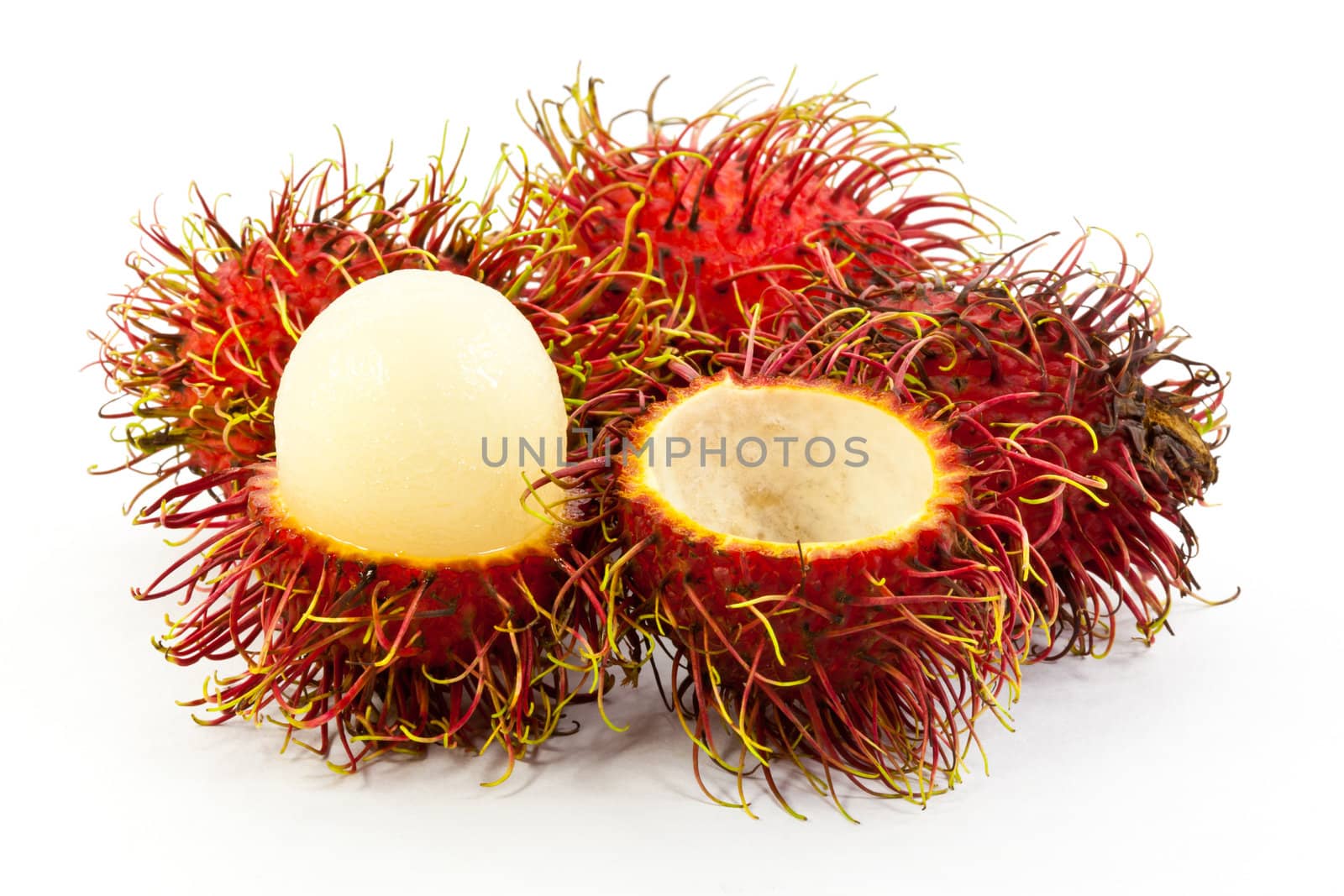 rambutan isolated on white background