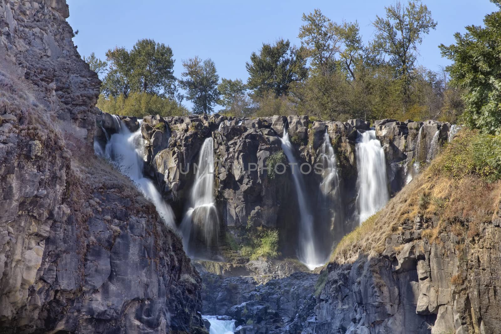 White River Falls Multiple Waterfalls in Oregon by jpldesigns