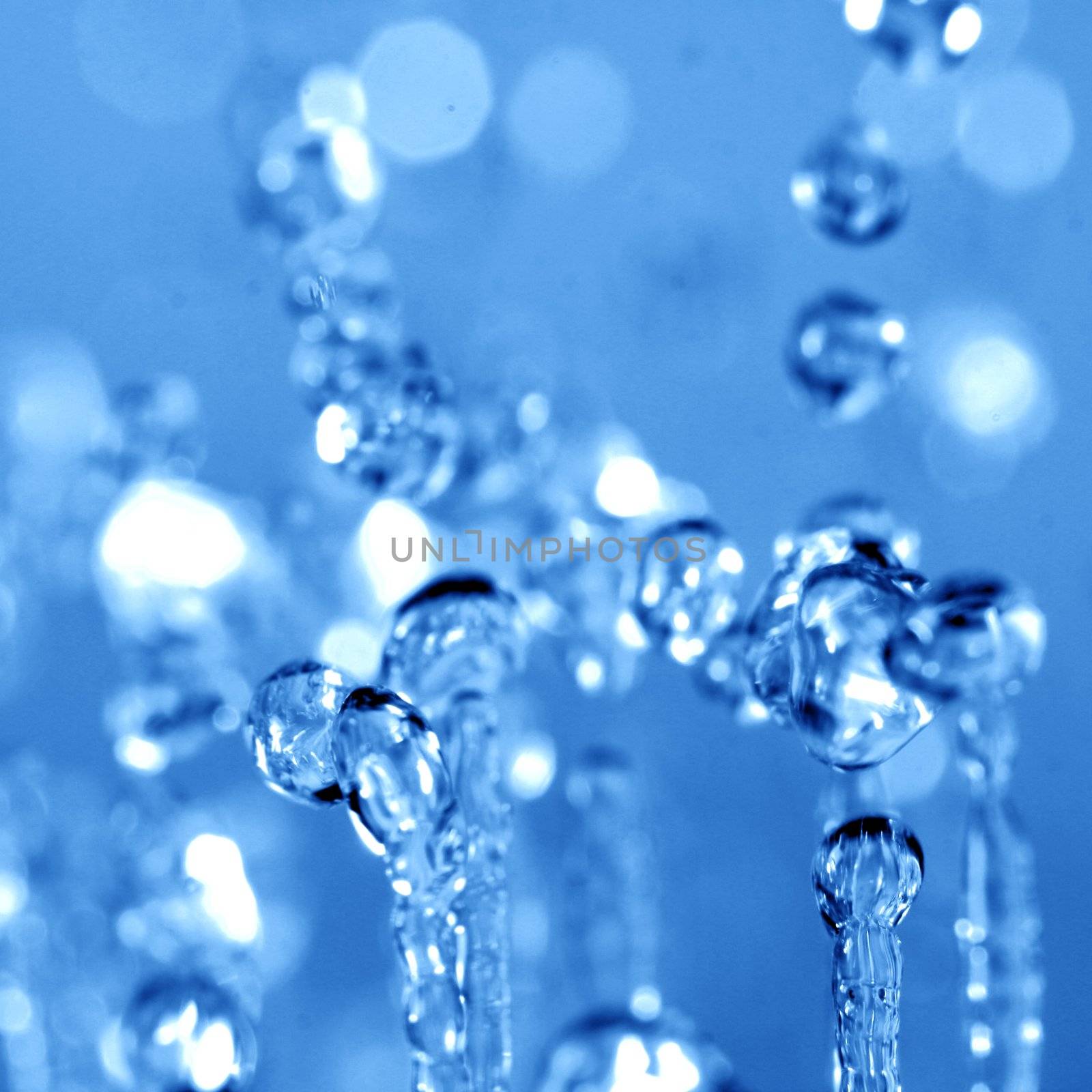 water drops in motion macro close up