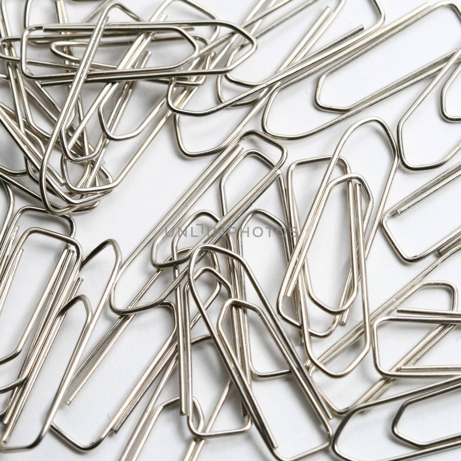 paper clips macro close up
