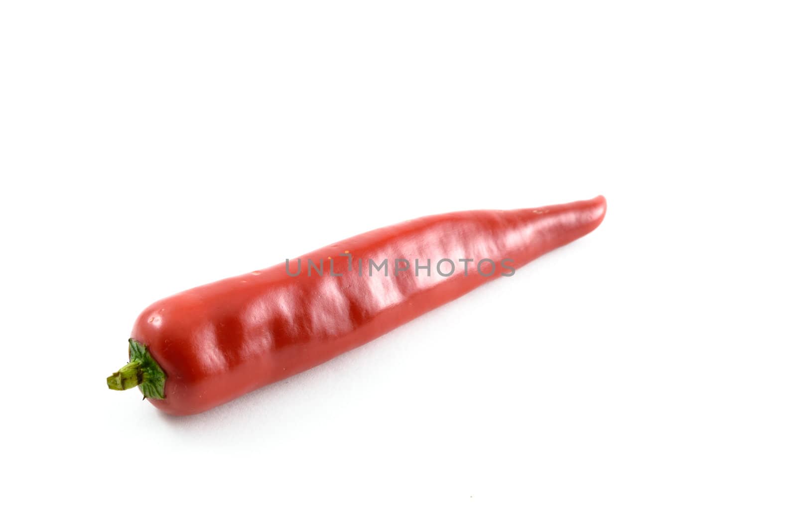 red chili pepper isolated on a white background