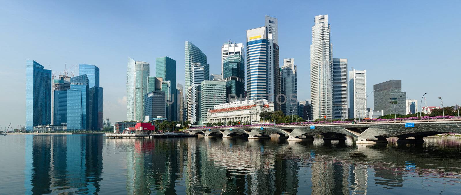 Singapore business center panorama by dimol
