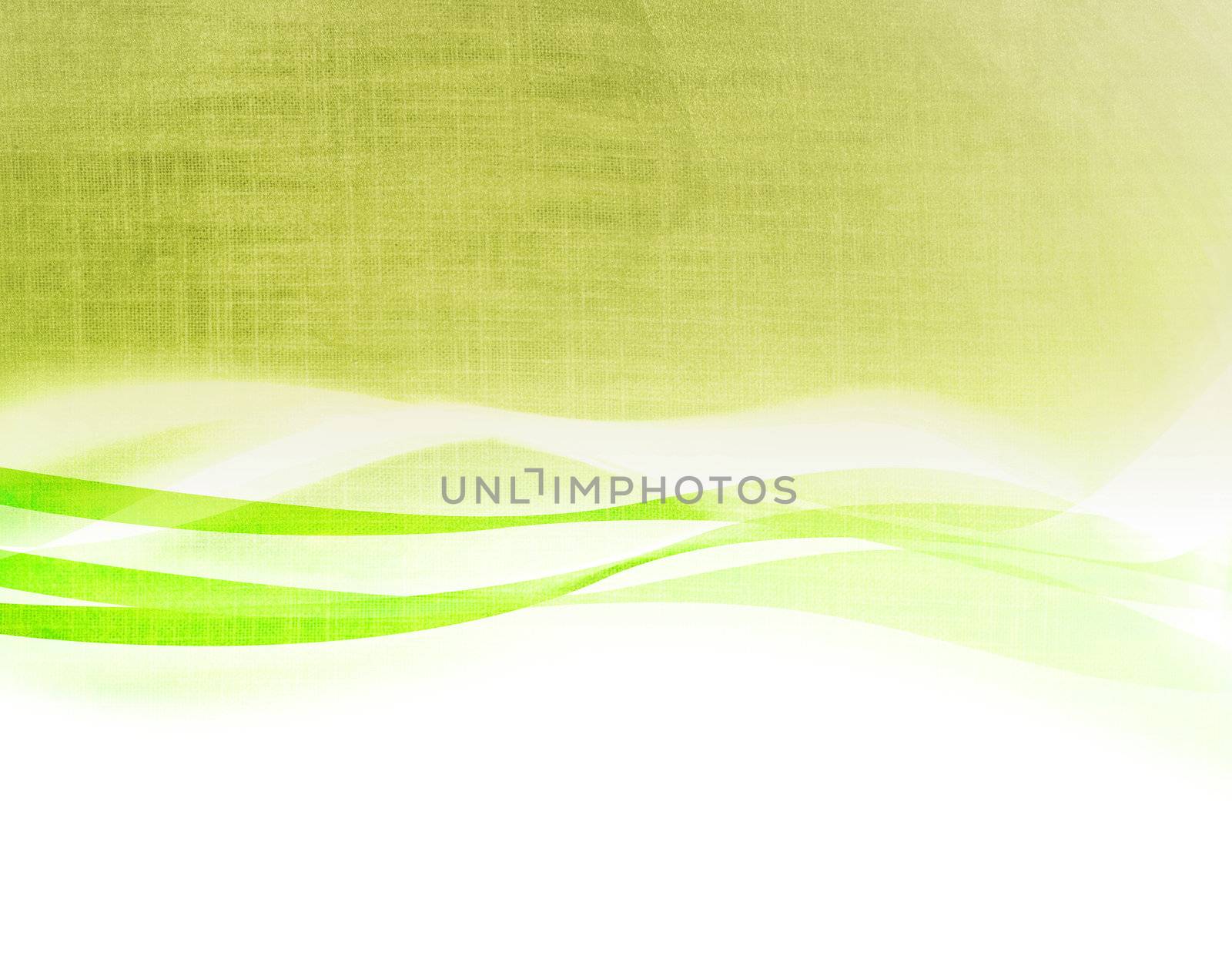 Green abstract background with dynamic wave