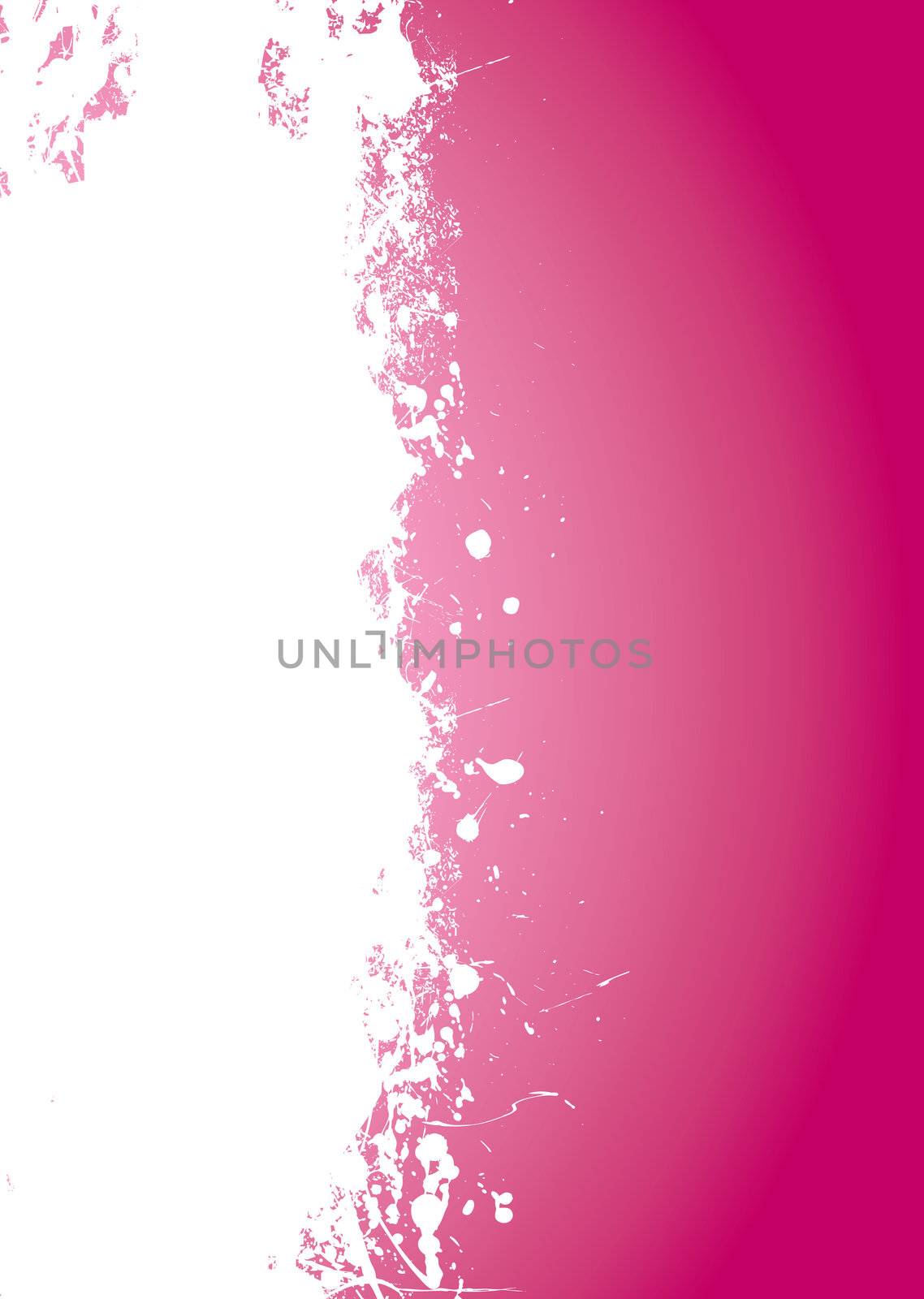 Pink splate background with white element and copy space