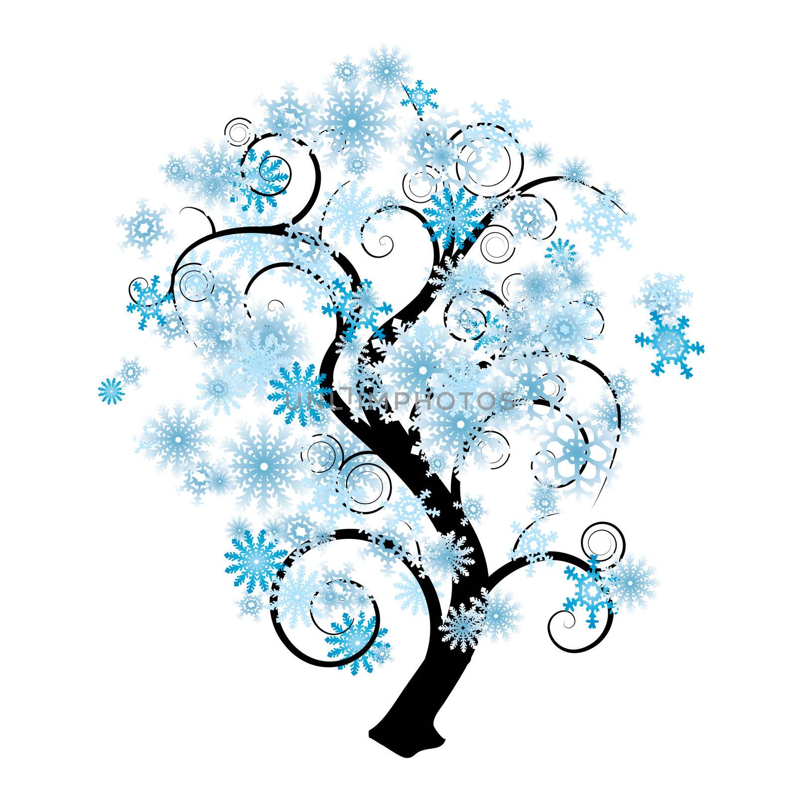 Snowflake tree by nicemonkey