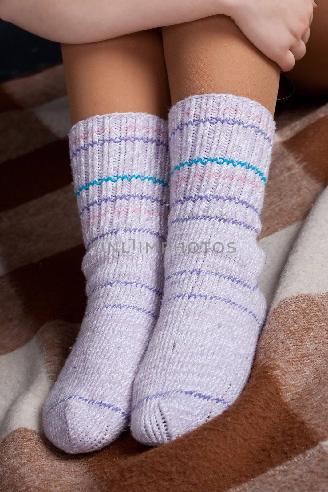 knitted socks by victosha