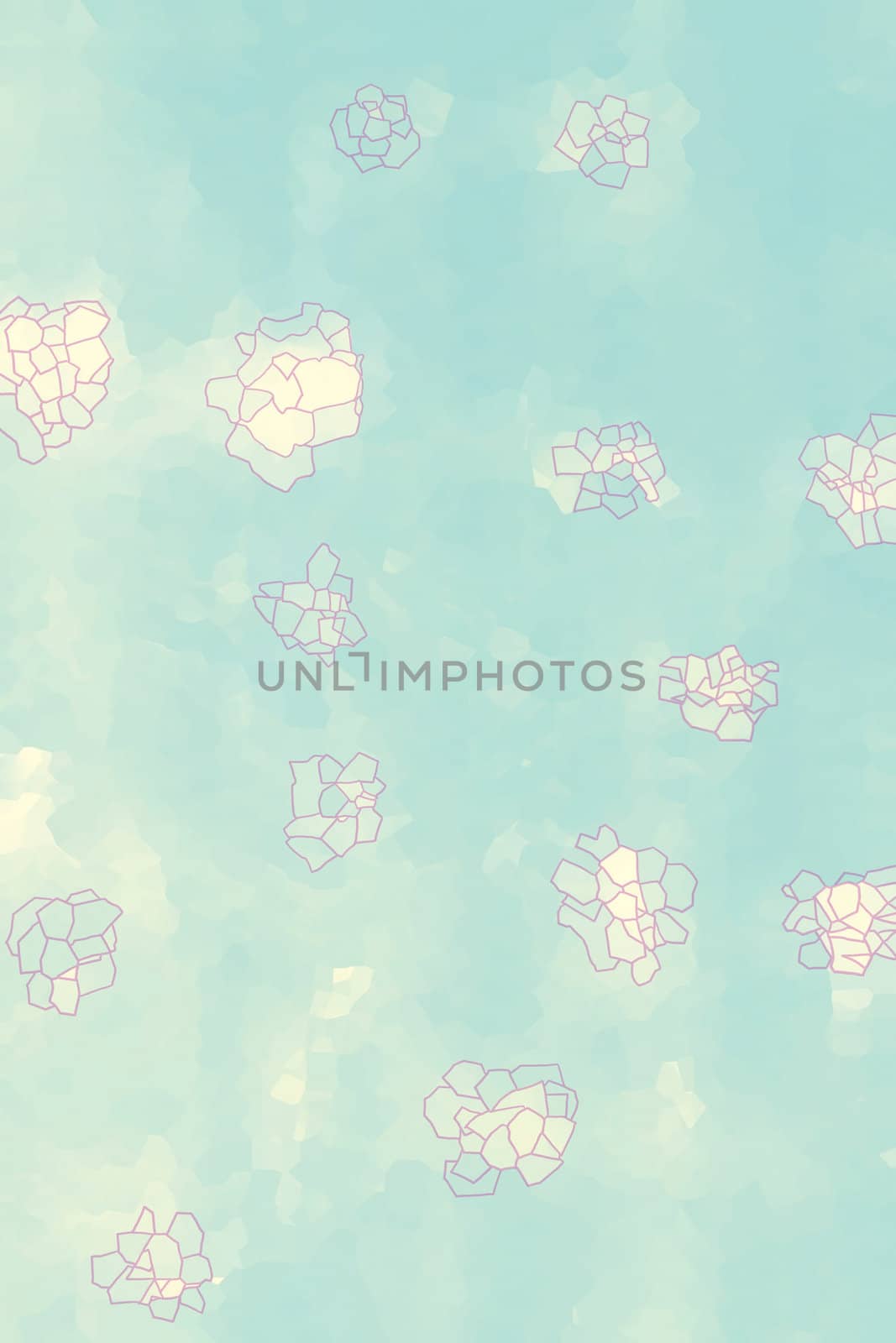Abstract background flowers. The gentle, blurred image of flowers, with water color effect.