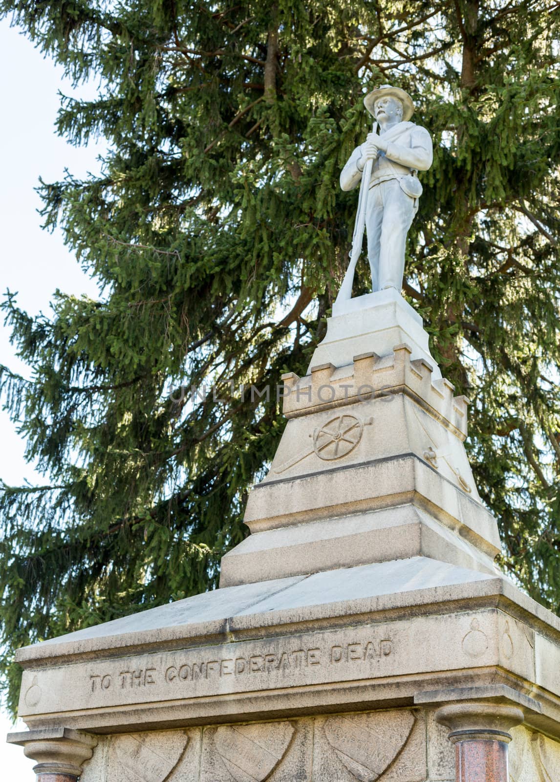 Headstones in Confederate Cemetery of Fredericksburg and Spotsylvania