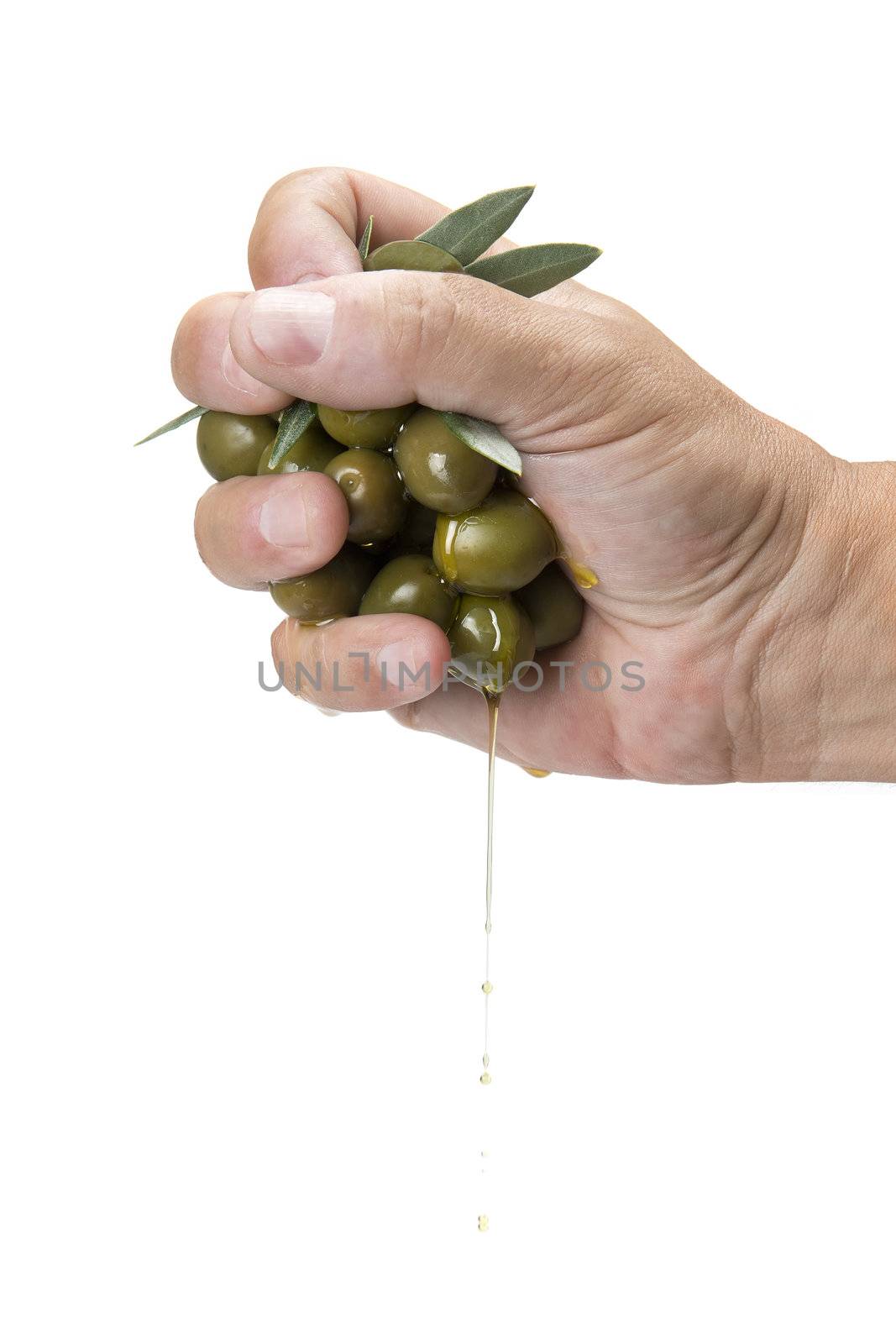 Handful of olives by angelsimon