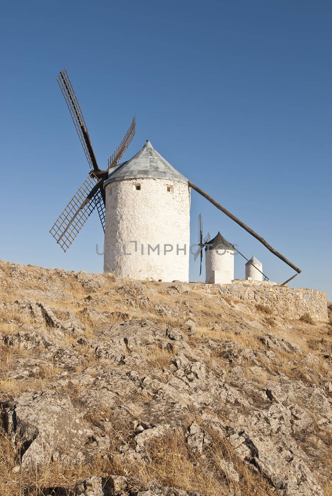 Traditional windmills in Spain by angelsimon