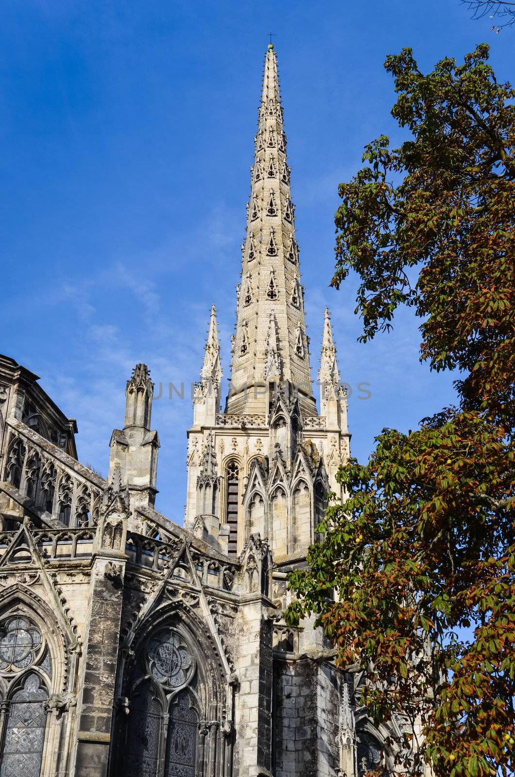 St Andre cathedral day view, Bordeaux, France