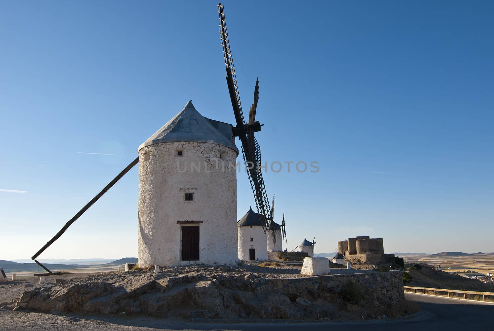 Traditional windmills in Spain by angelsimon