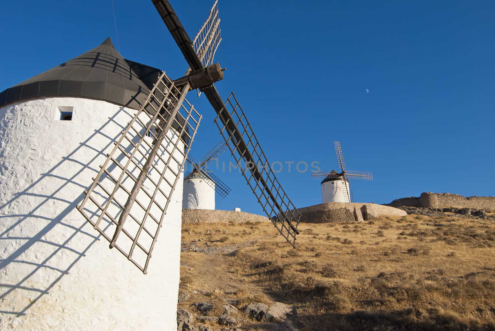 Traditional windmills in Spain by angelsimon