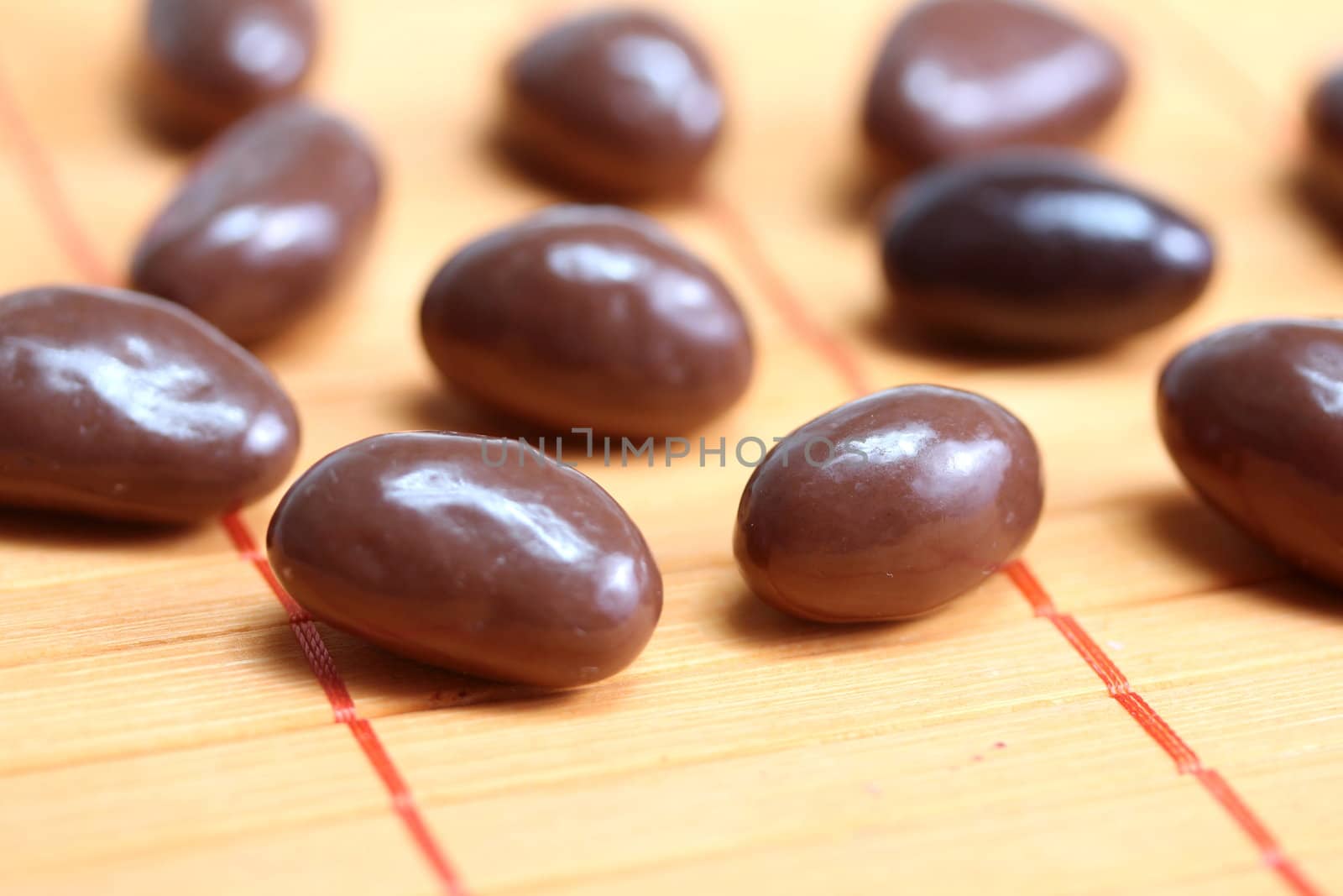 macadamia nuts covered with chocolate