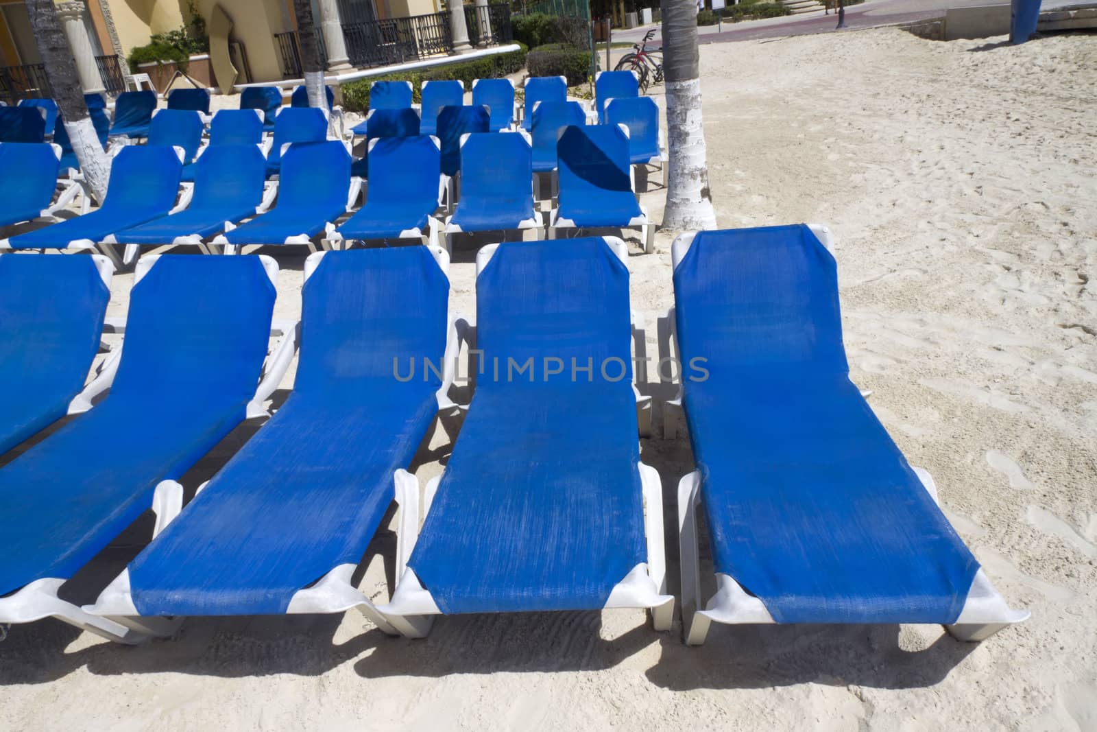 Blue Beach Lounge Chairs by Moonb007