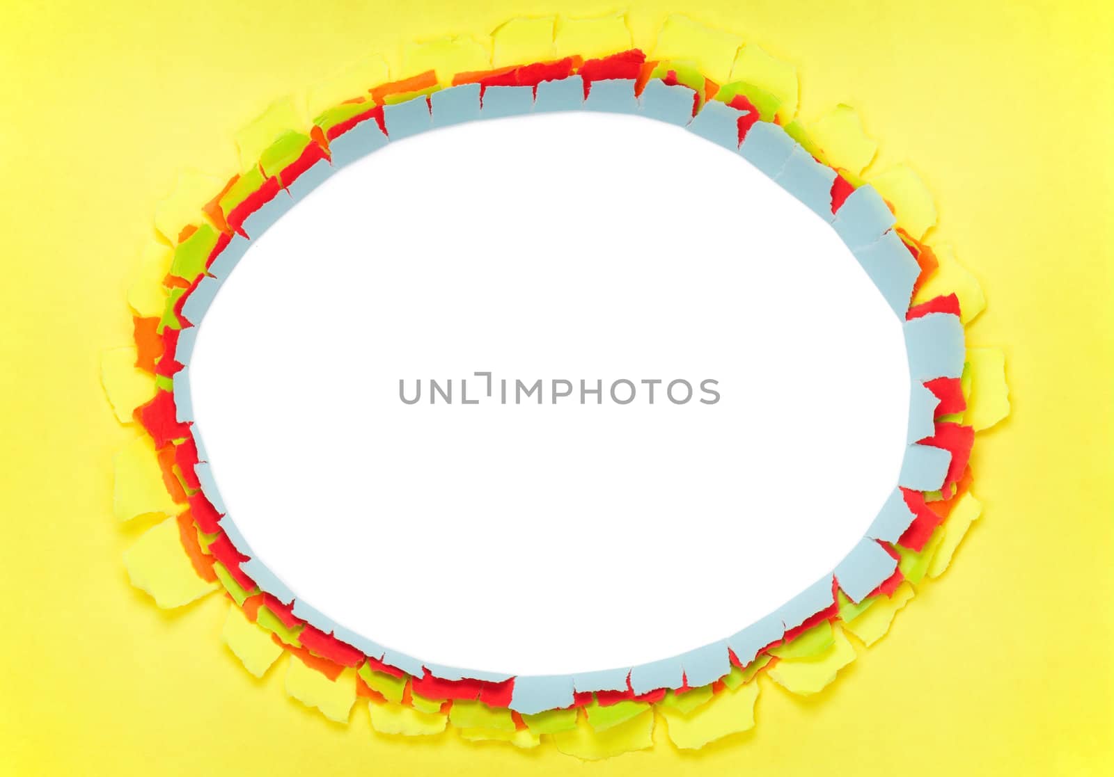 Hole in paper by fotostok_pdv