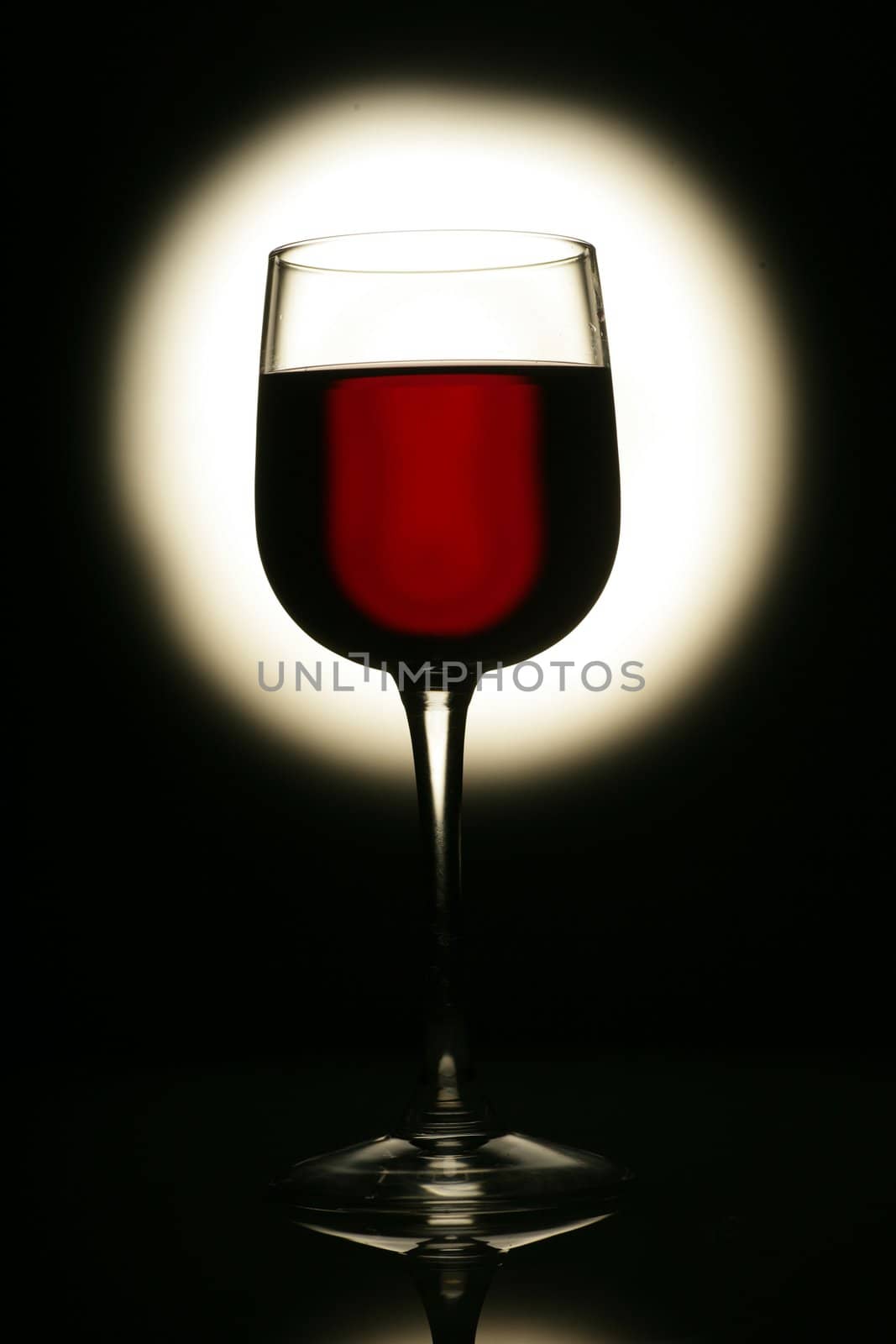 Red Wine In Glass by yucas