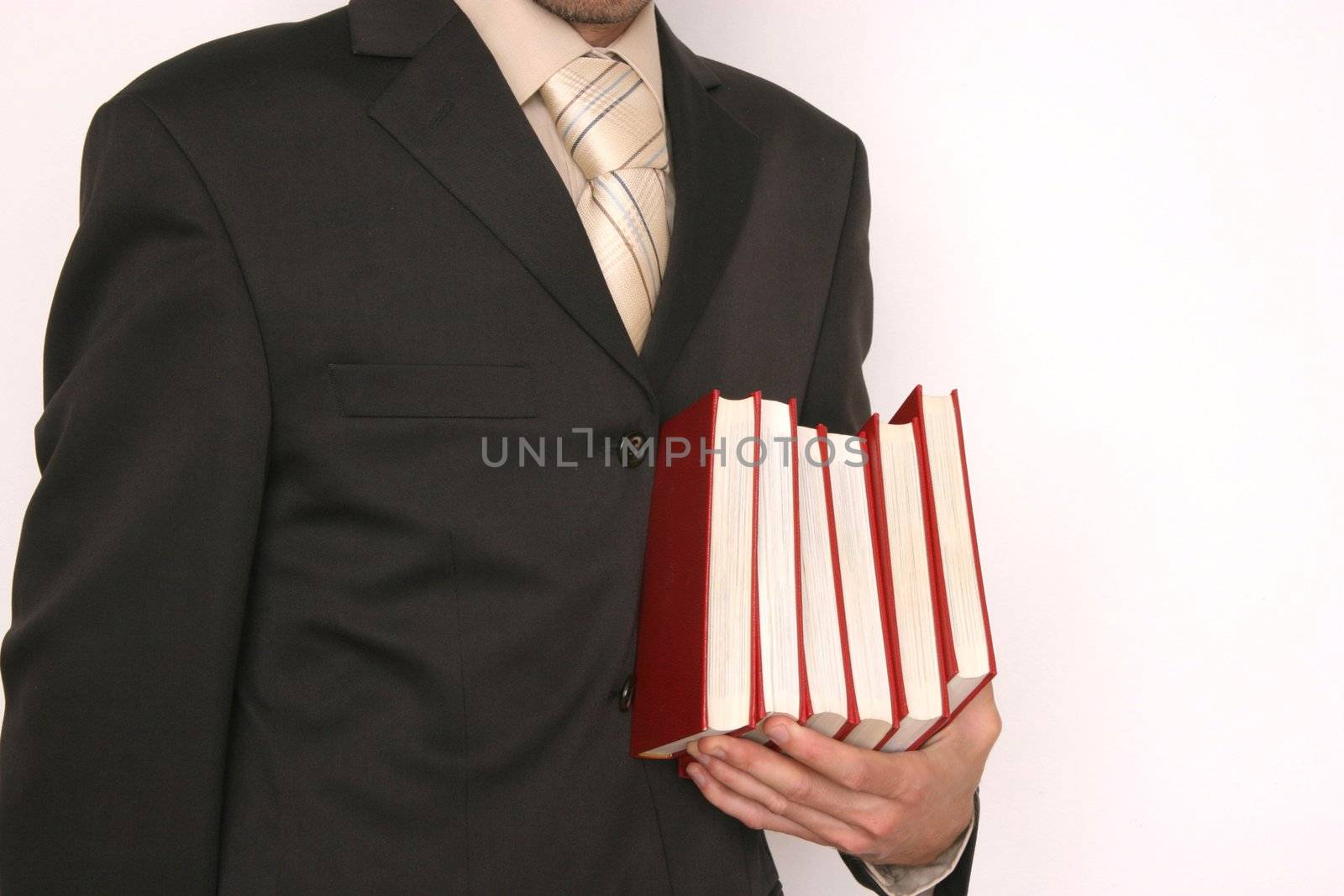 close up of business man in brown suit