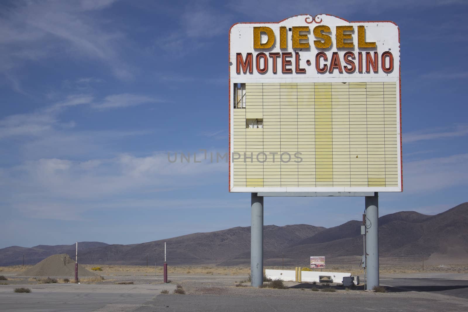 Vintage old gas diesel motel casino sign marquee by jeremywhat
