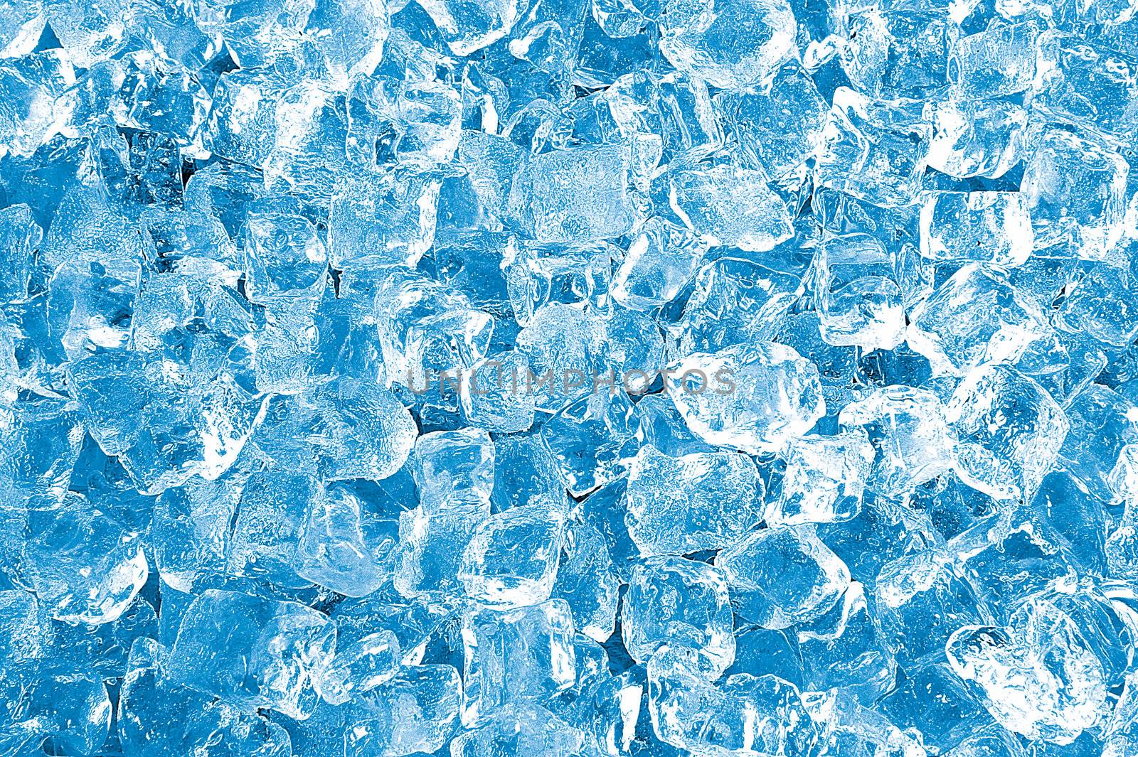 Blue frosty Ice cubes texture No. 11