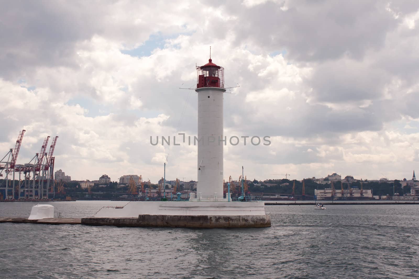 Odessa lighthouse, the view from boat