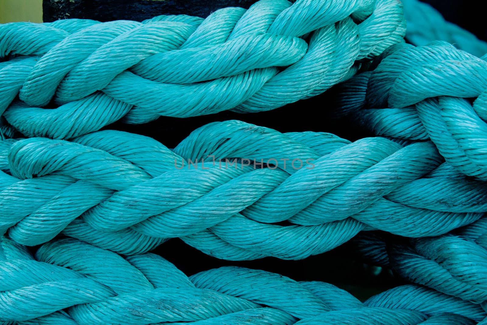 marine rope knotted blue pigtail photography