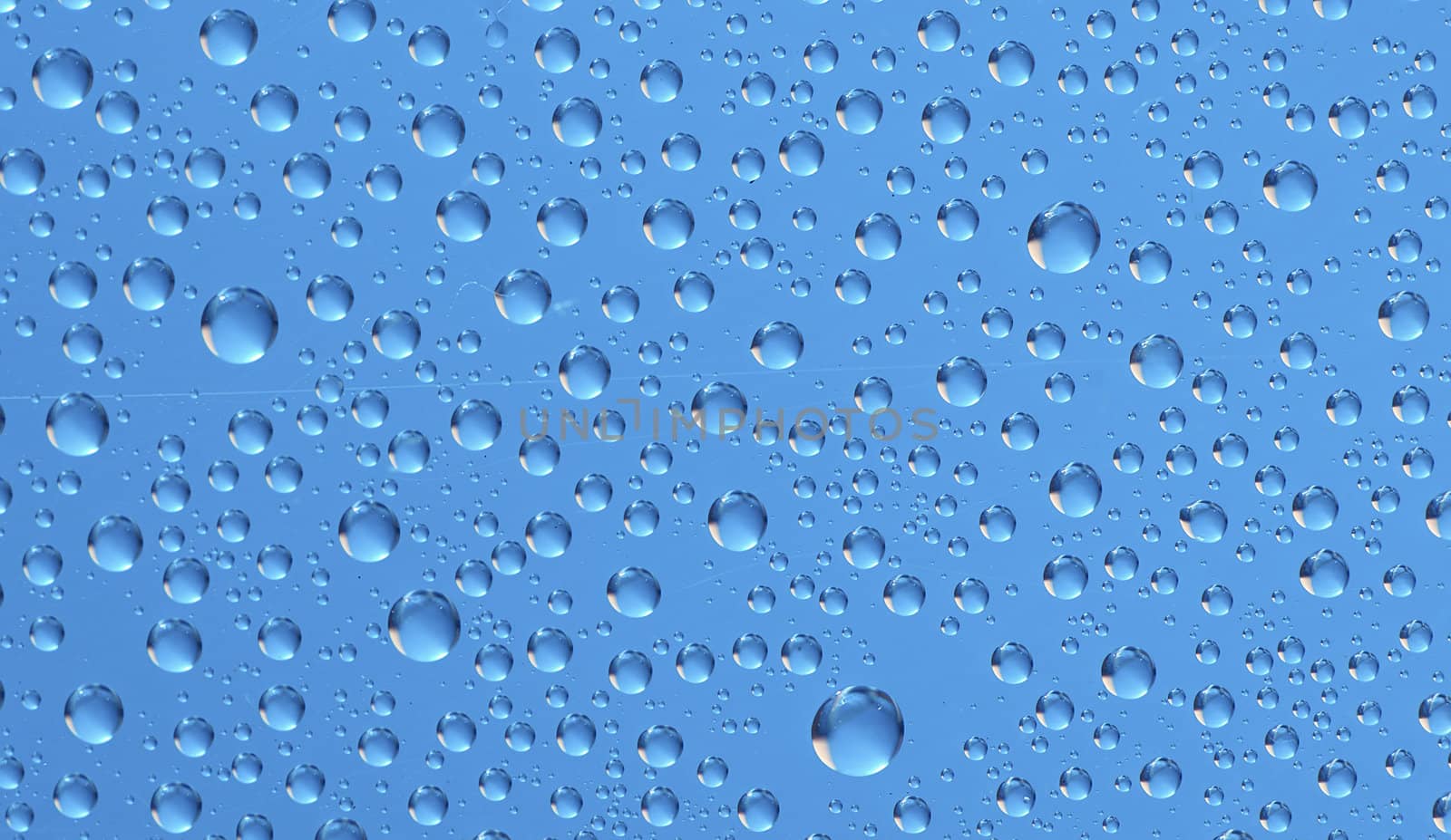 Water bubbles on the window for background