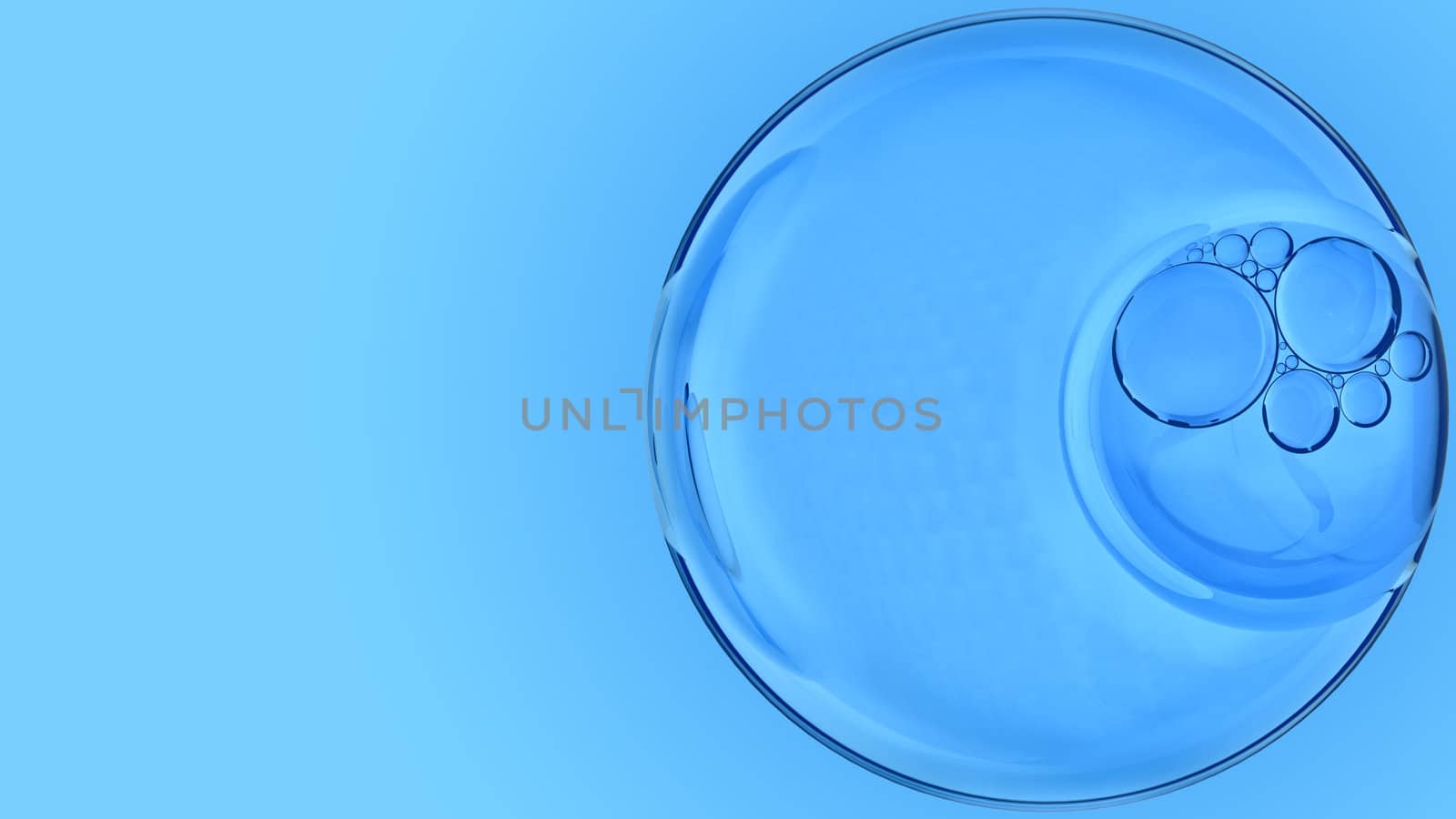 air bubbles in the glass after rain for background