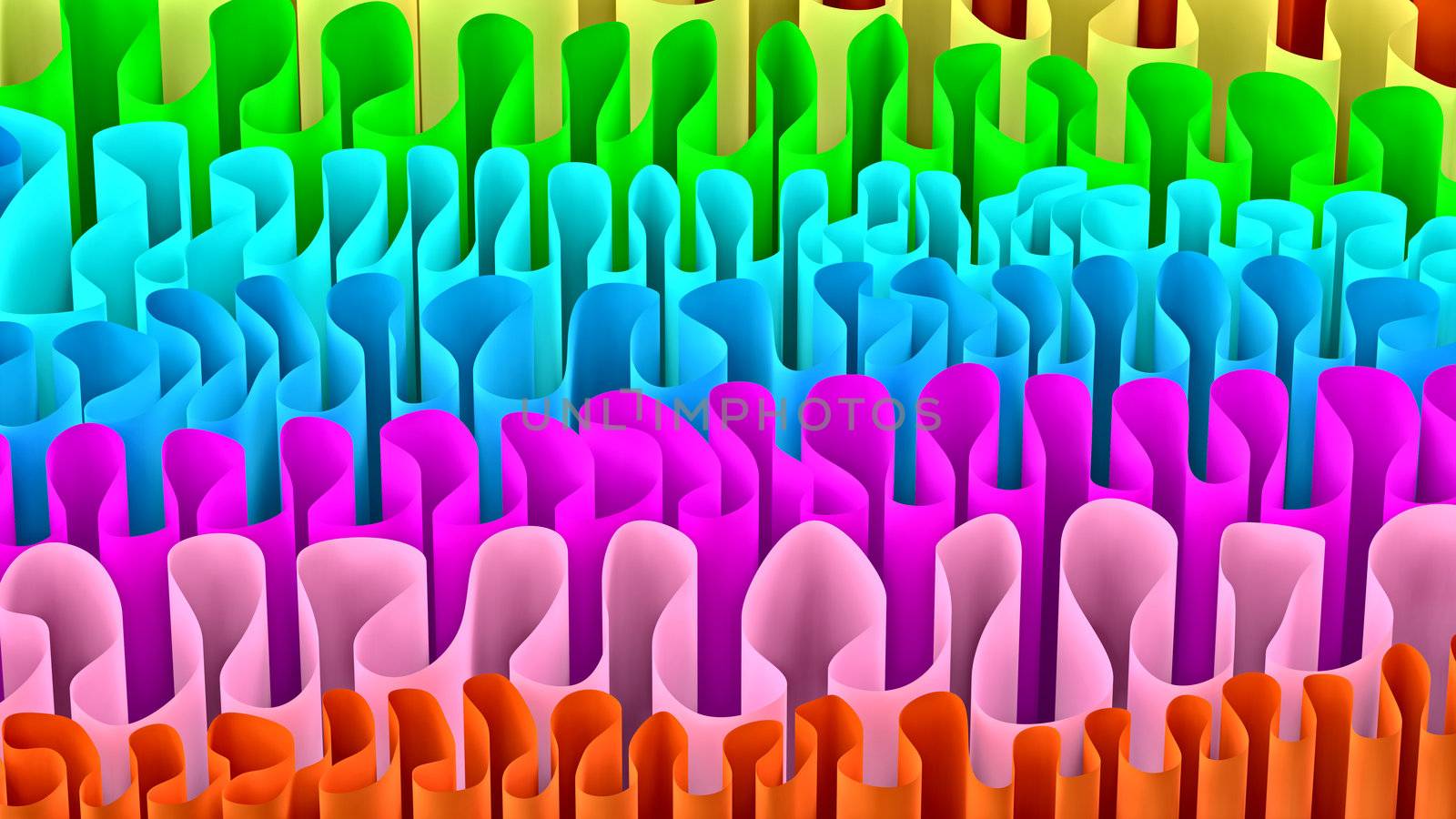 Colored abstract 3d pack paper as a background