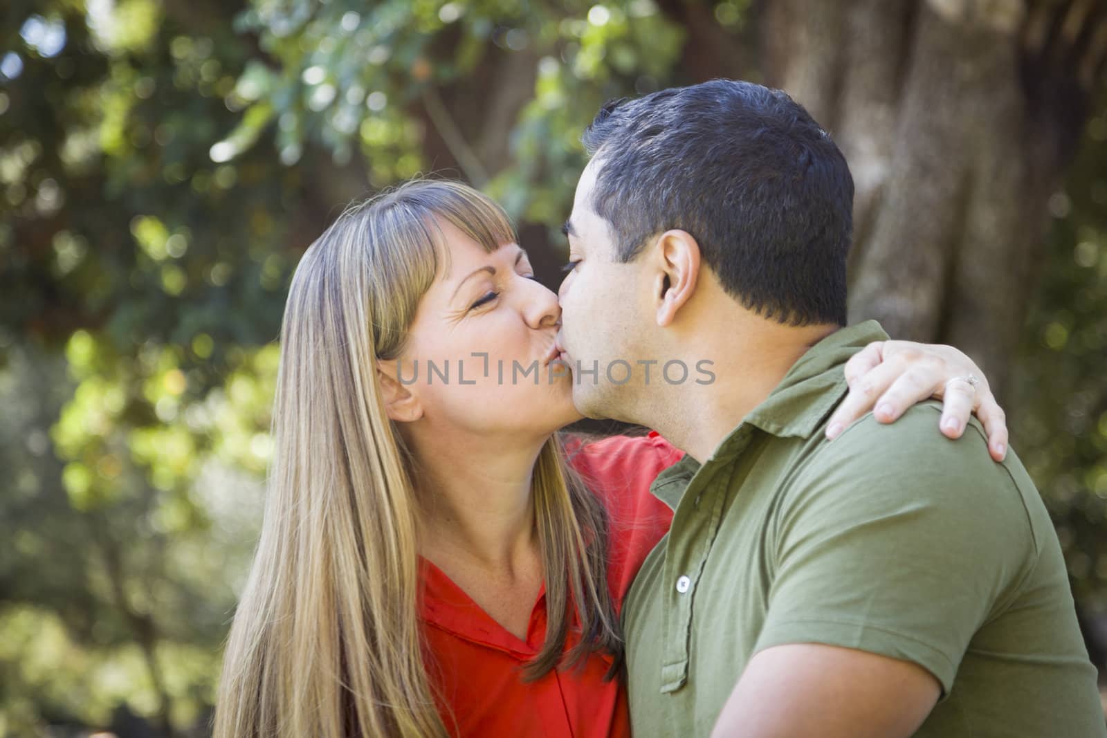 Attractive Mixed Race Couple Enjoying A Day At The Park by Feverpitched