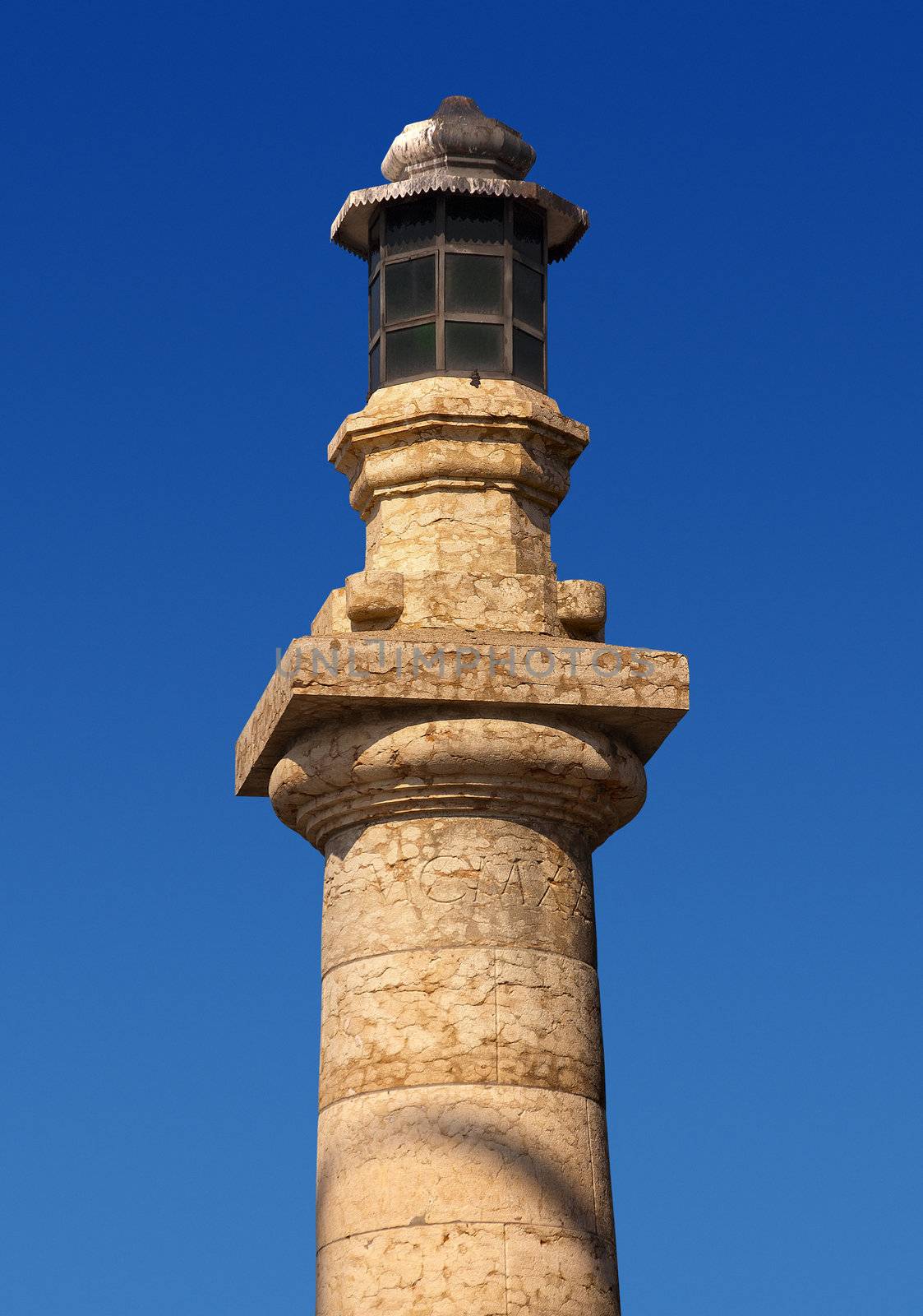 Lighthouse entrance to the port of Garda - Lake Garda - Verona - Italy